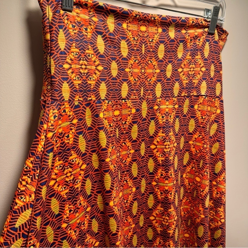LulaRoe Maxi Long Skirt or Strapless Dress Extra Fancy Added Glow Texture S 6-8 - Picture 5 of 14